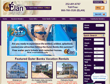 Tablet Screenshot of elanvacations.com